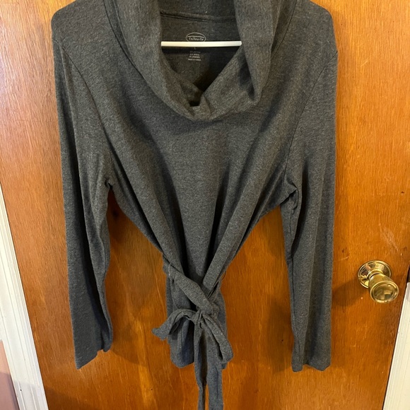 Talbots Dark Gray Cowl Neck Sweater - Picture 1 of 3